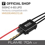 T-MOTOR FLAME 70A LV Brushless ESC 4-6s 500hz Speed Controller for Outdoor Brushless Esc